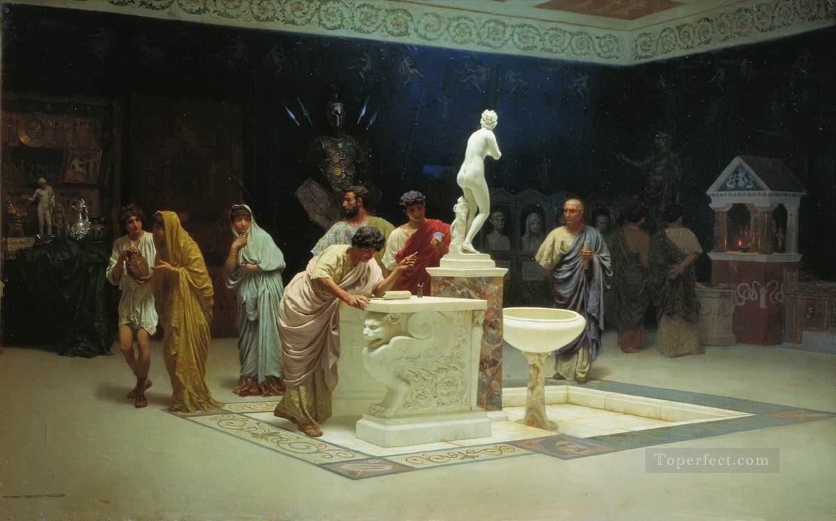 Reception at Maecenas Stephan Bakalowicz Ancient Rome Oil Paintings